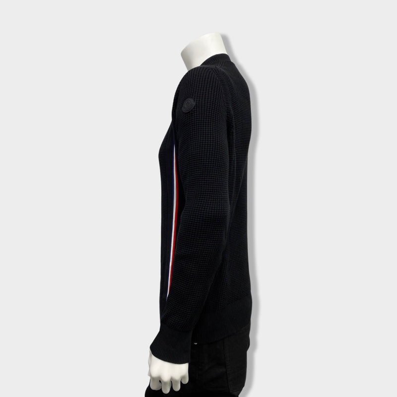 MONCLER black cotton jumper