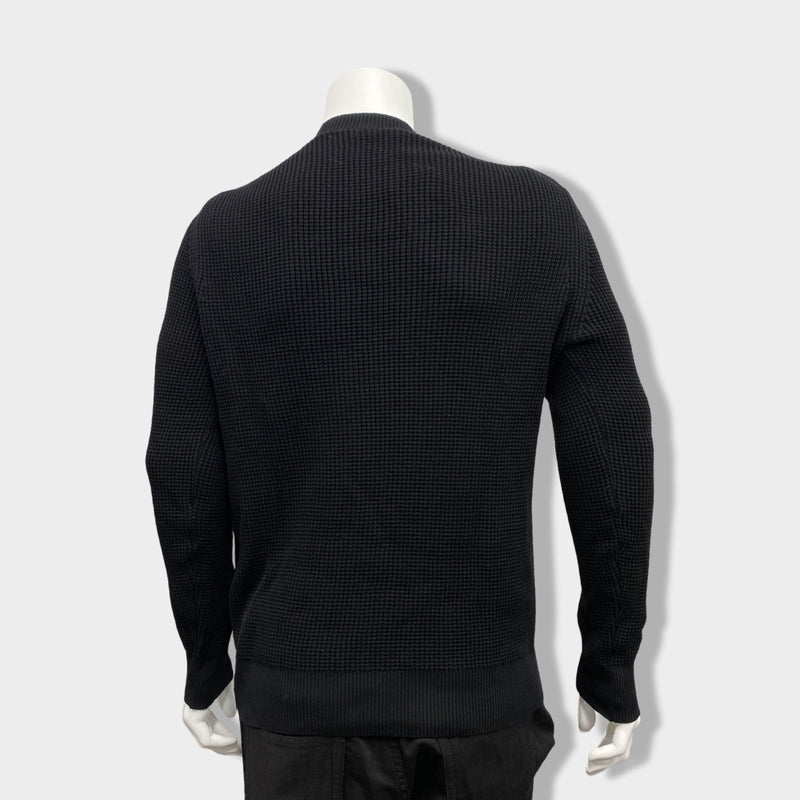 MONCLER black cotton jumper