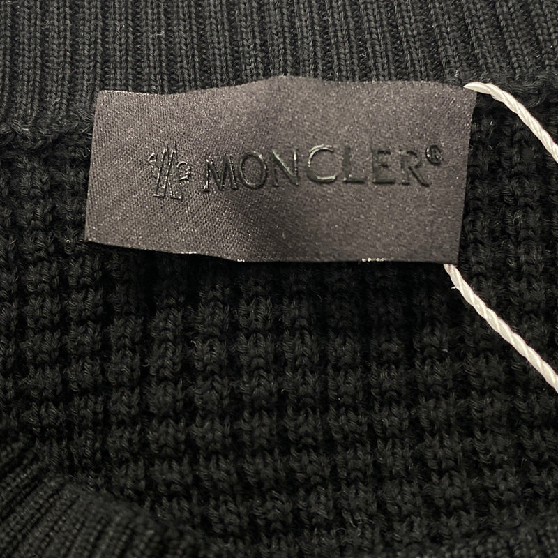 MONCLER black cotton jumper