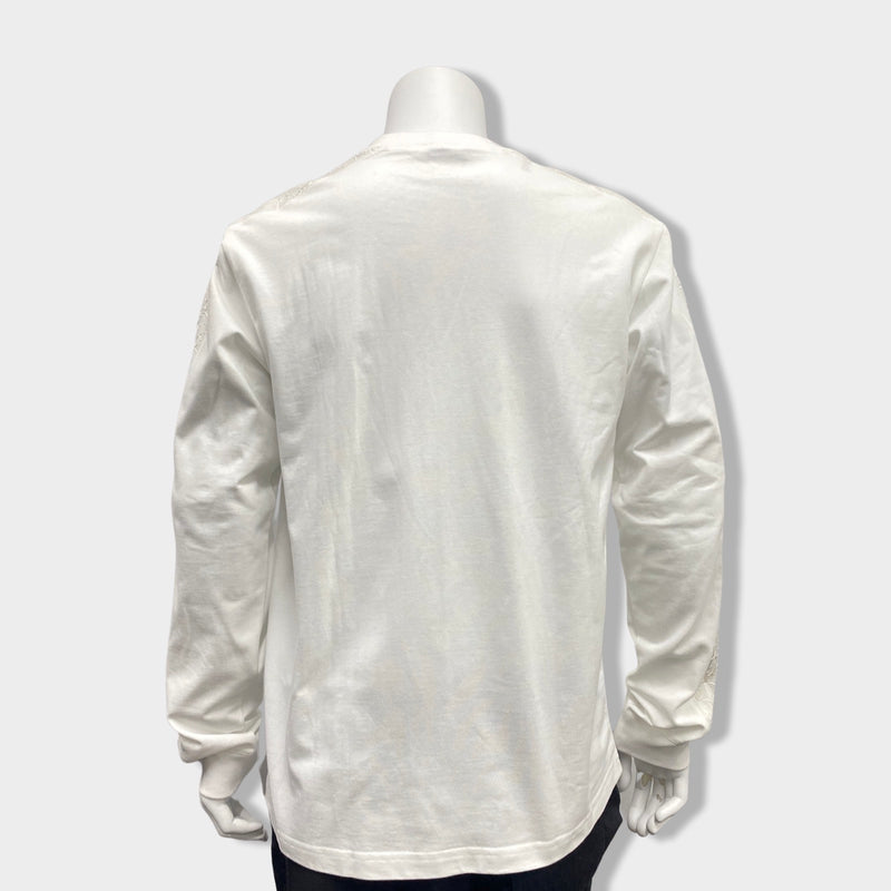DIOR white cotton sweatshirt