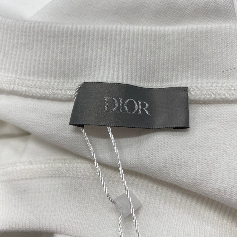 DIOR white cotton sweatshirt
