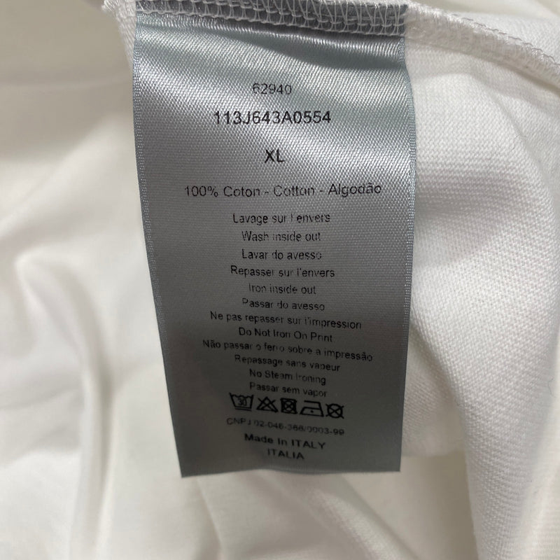 DIOR white cotton sweatshirt