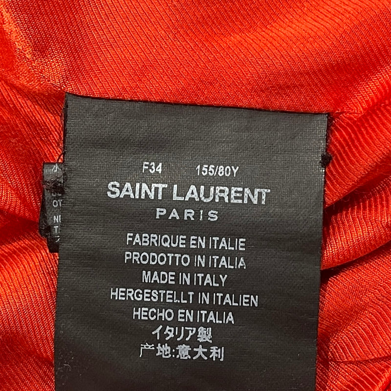 Saint Laurent black leather biker jacket