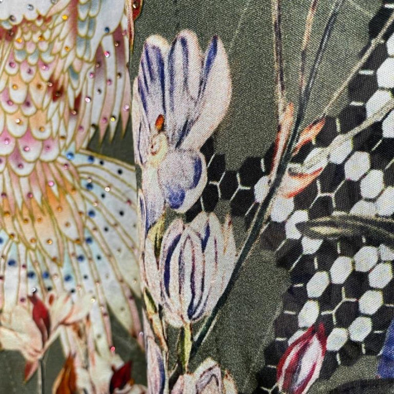 Camilla silk multicolour floral print dress