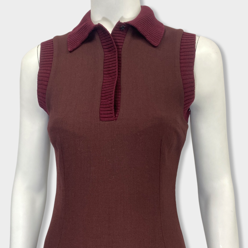 pre-owned DOLCE&GABBANA burgundy dress | IT38