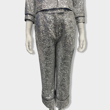 ITMFL silver sequined set of blouse and trousers – Loop Generation