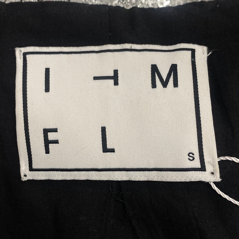 ITMFL silver sequined set of blouse and trousers