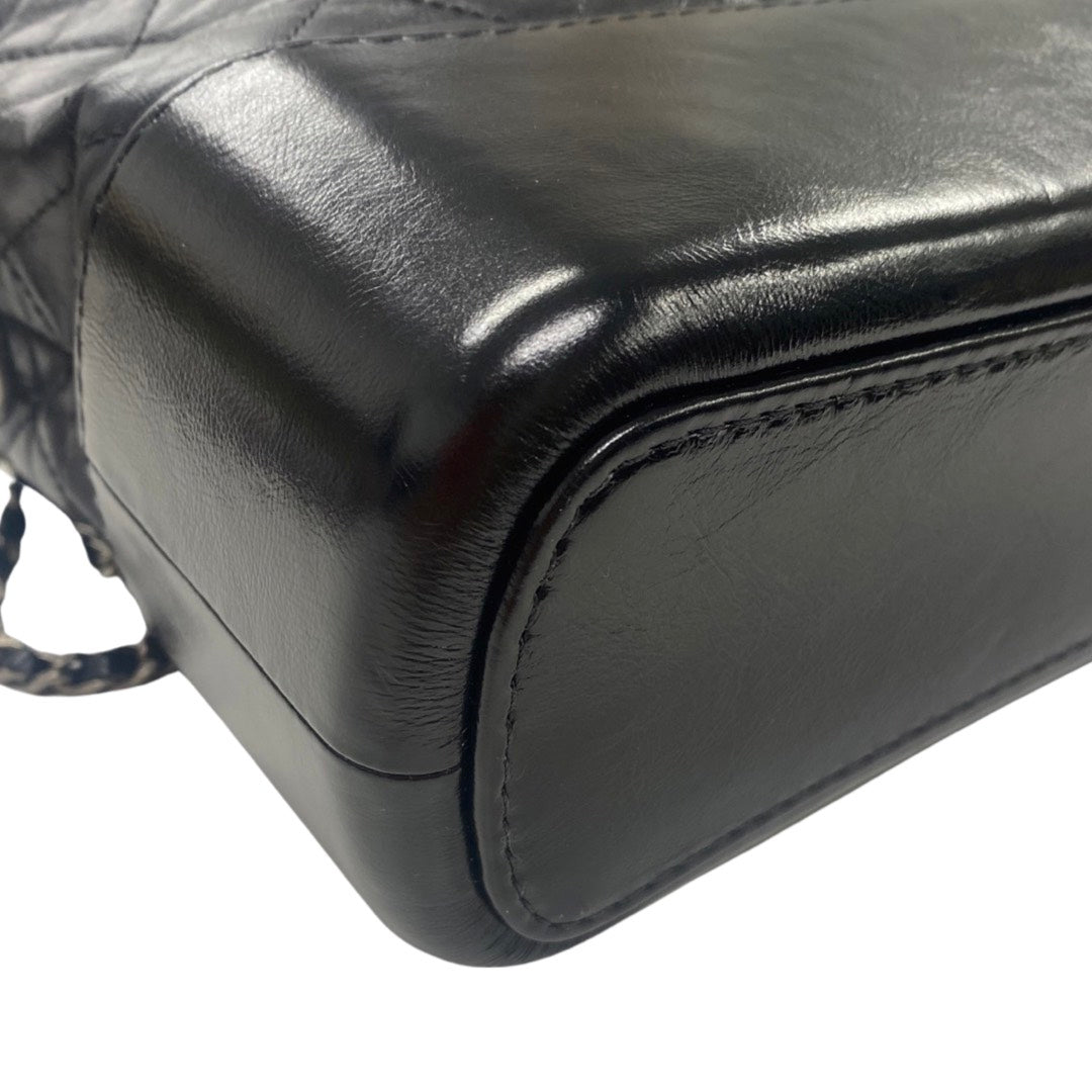 CHANEL Gabrielle black leather hobo bag – Loop Generation