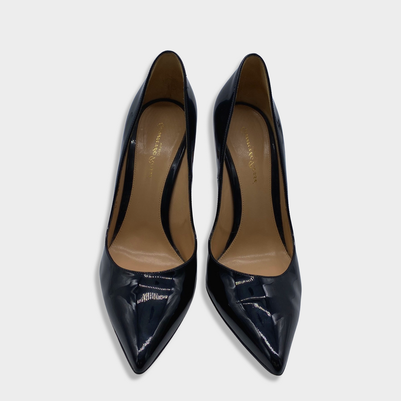 GIANVITO ROSSI black patent leather pumps