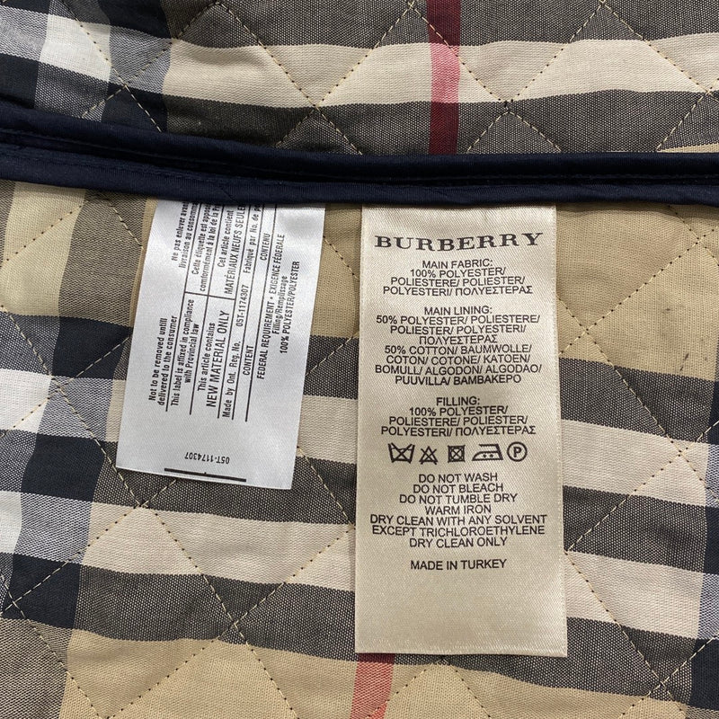 BURBERRY navy quilted jacket