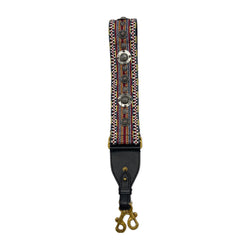 second hand Christian Dior Multicolour Oblique Embroidery Shoulder Strap