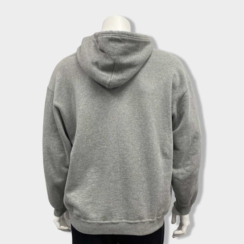 BALENCIAGA grey cotton hoodie
