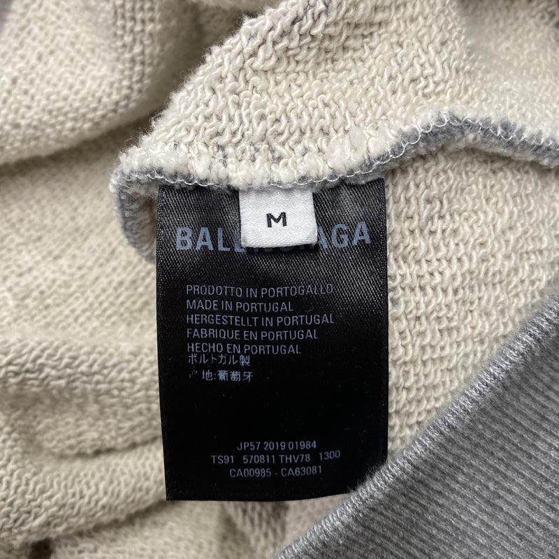 BALENCIAGA grey cotton hoodie