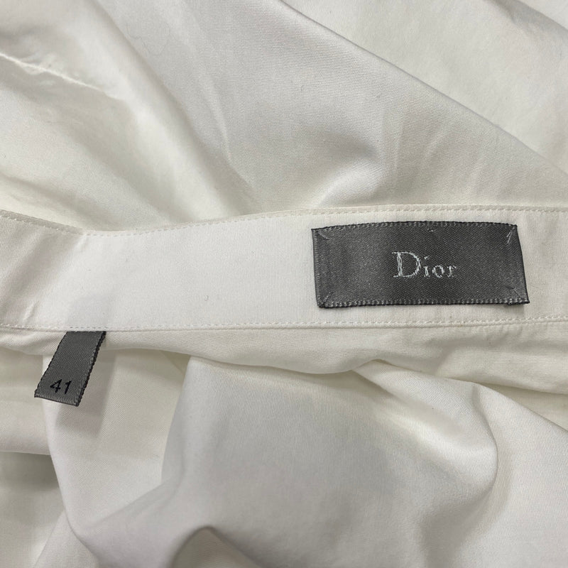 DIOR HOMME white cotton shirt