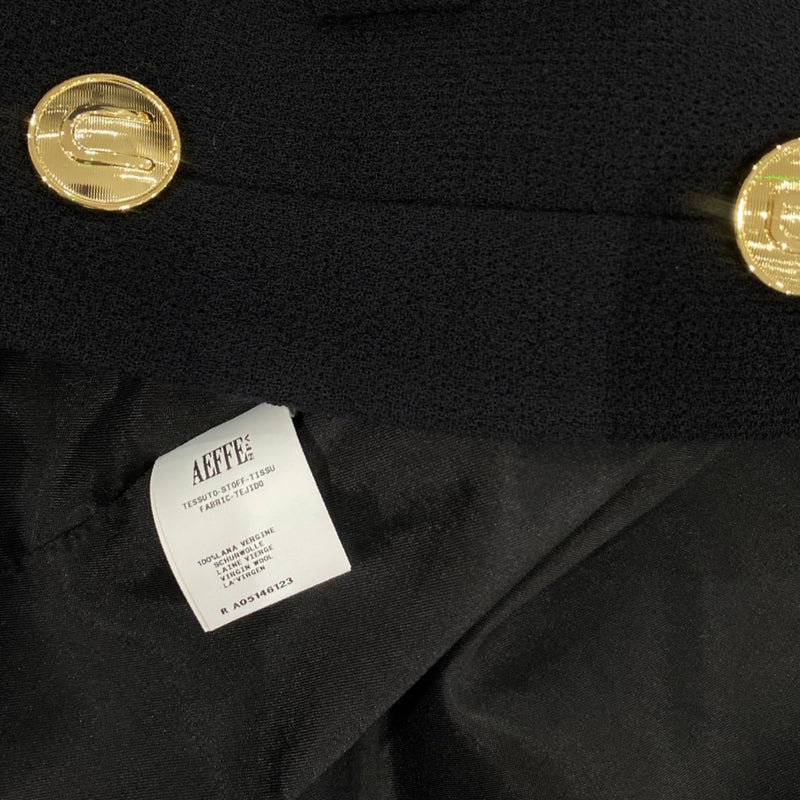MOSCHINO black woolen jacket with gold buttons