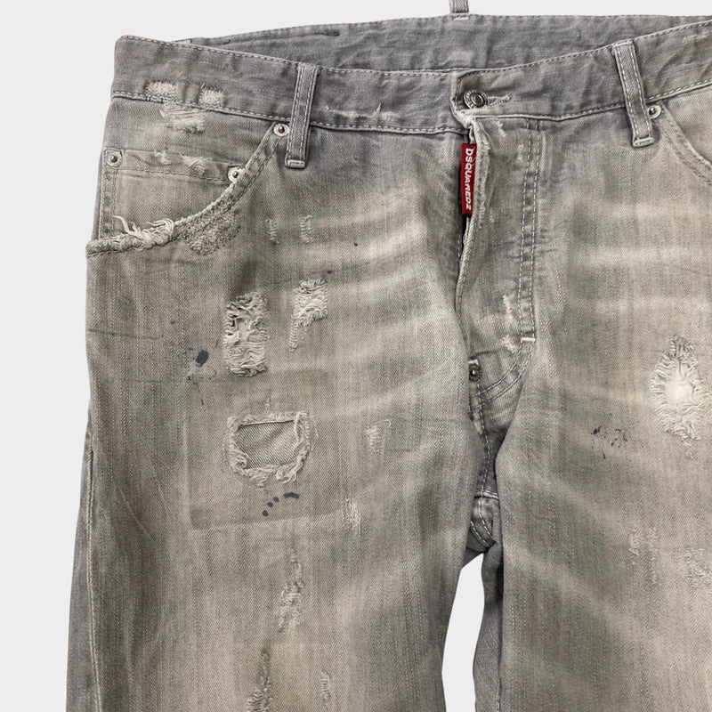 DSQUERED2 grey ripped jeans