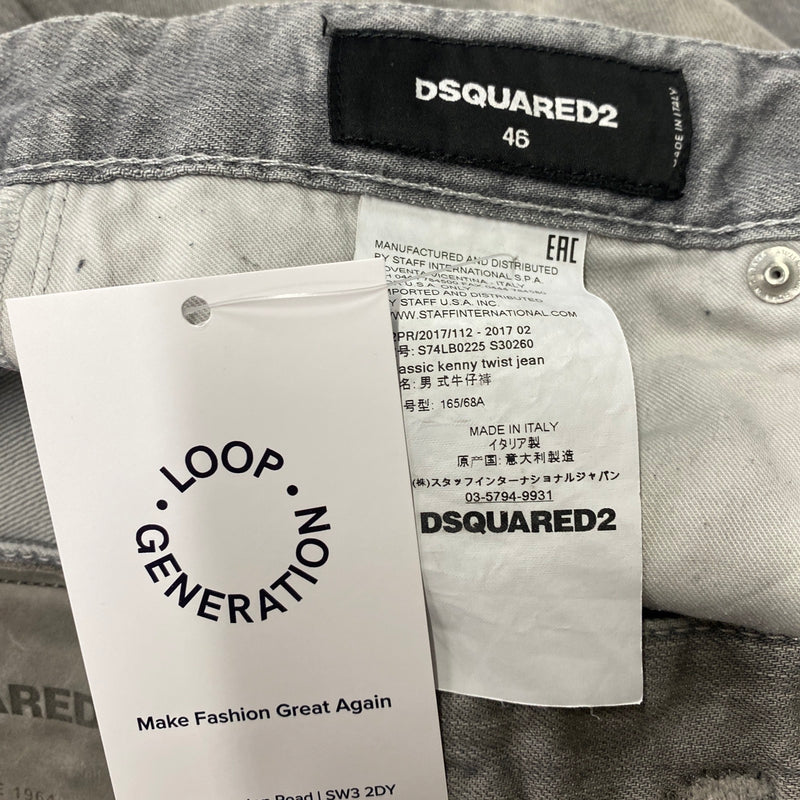 DSQUERED2 grey ripped jeans