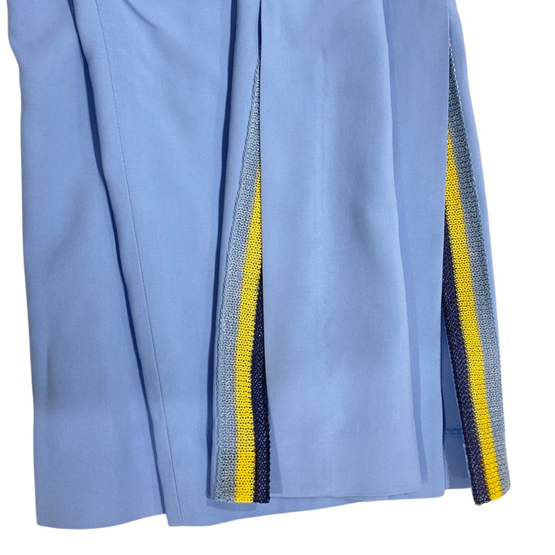 second-hand ERMANNO SCERVINO blue viscose trousers | Size IT38