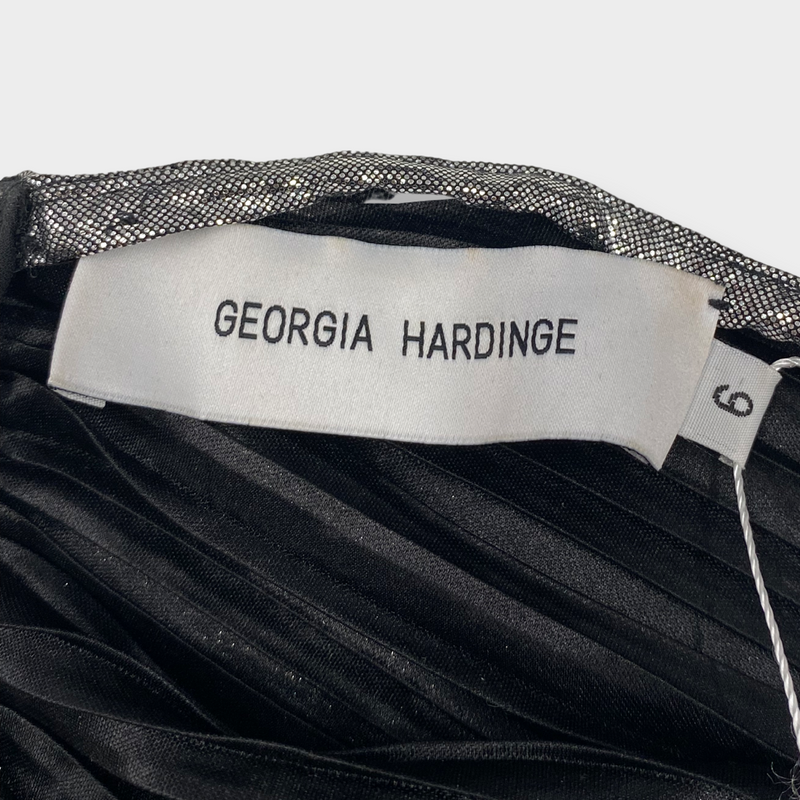 GEORGIA HARDINGE metallic silver bodycon dress