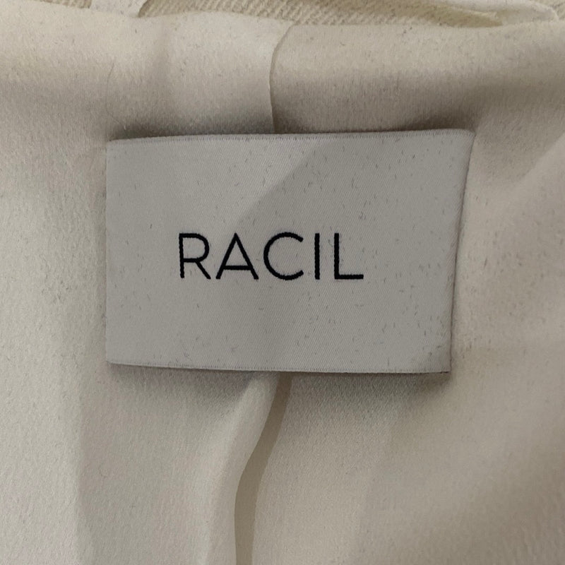 RACIL ecru double-breasted woolen suit
