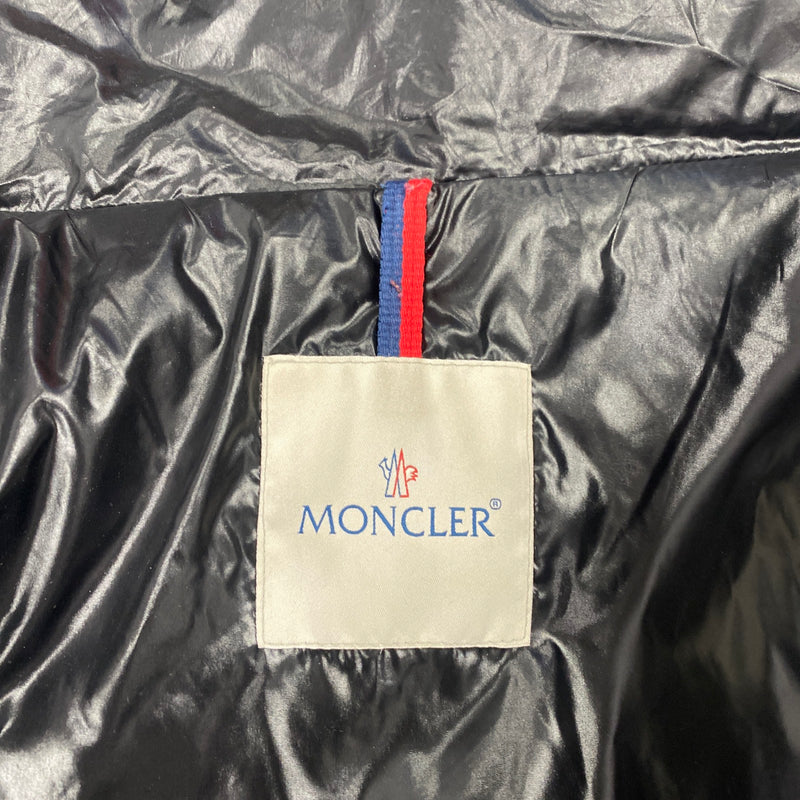 MONCLER black mid-length puffer jacket