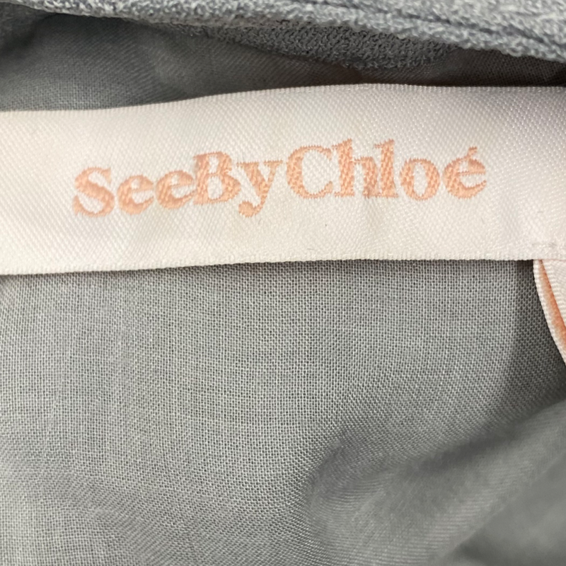 SEE BY CHLOE 'airy grey' long-sleeved dress