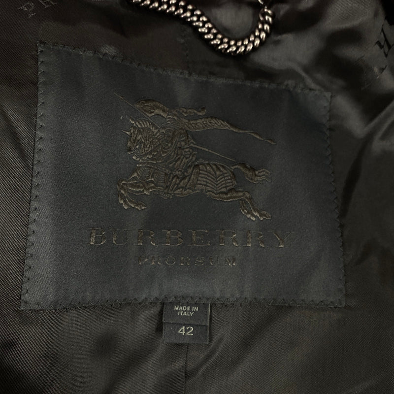 BURBERRY Prorsum burgundy viscose and silk belted coat