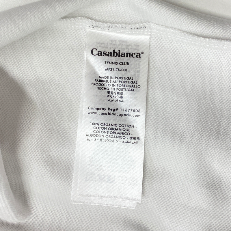 CASABLANCA white cotton T-Shirt