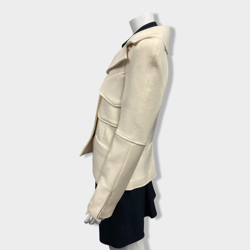 second-hand TOM FORD ecru woolen jacket | Size IT42
