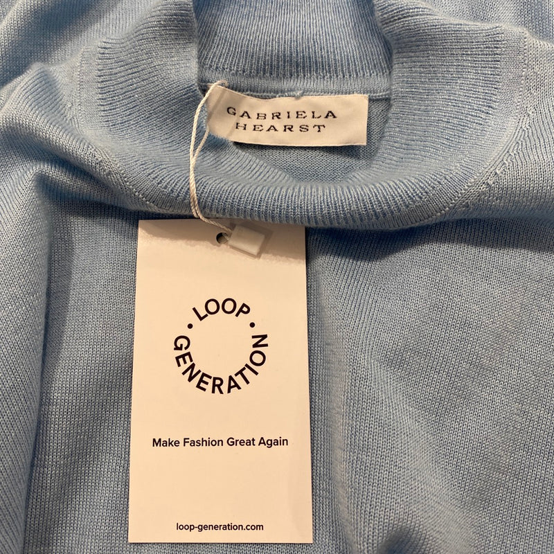 GABRIELA HEARST sky blue cashmere and silk jumper