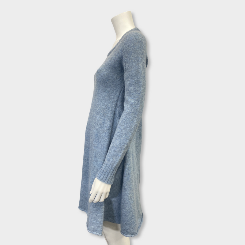 second-hand BALENCIAGA blue woolen dress | Size FR40
