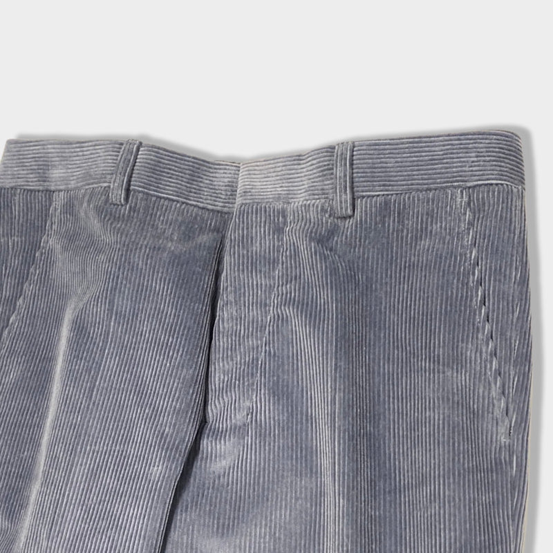 AMI by Alexandre Mattiussi corduroy blue and grey trousers