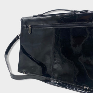 BALENCIAGA black patent leather office bag – Loop Generation