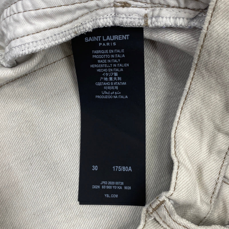 SAINT LAURENT light grey jeans