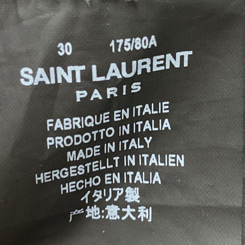SAINT LAURENT black ripped skinny jeans