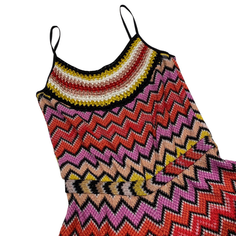 second-hand MISSONI MARE multicolour metallic knitted viscose jumpsuit | IT38