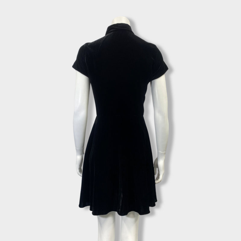 POLO RALPH LAUREN black velvet dress