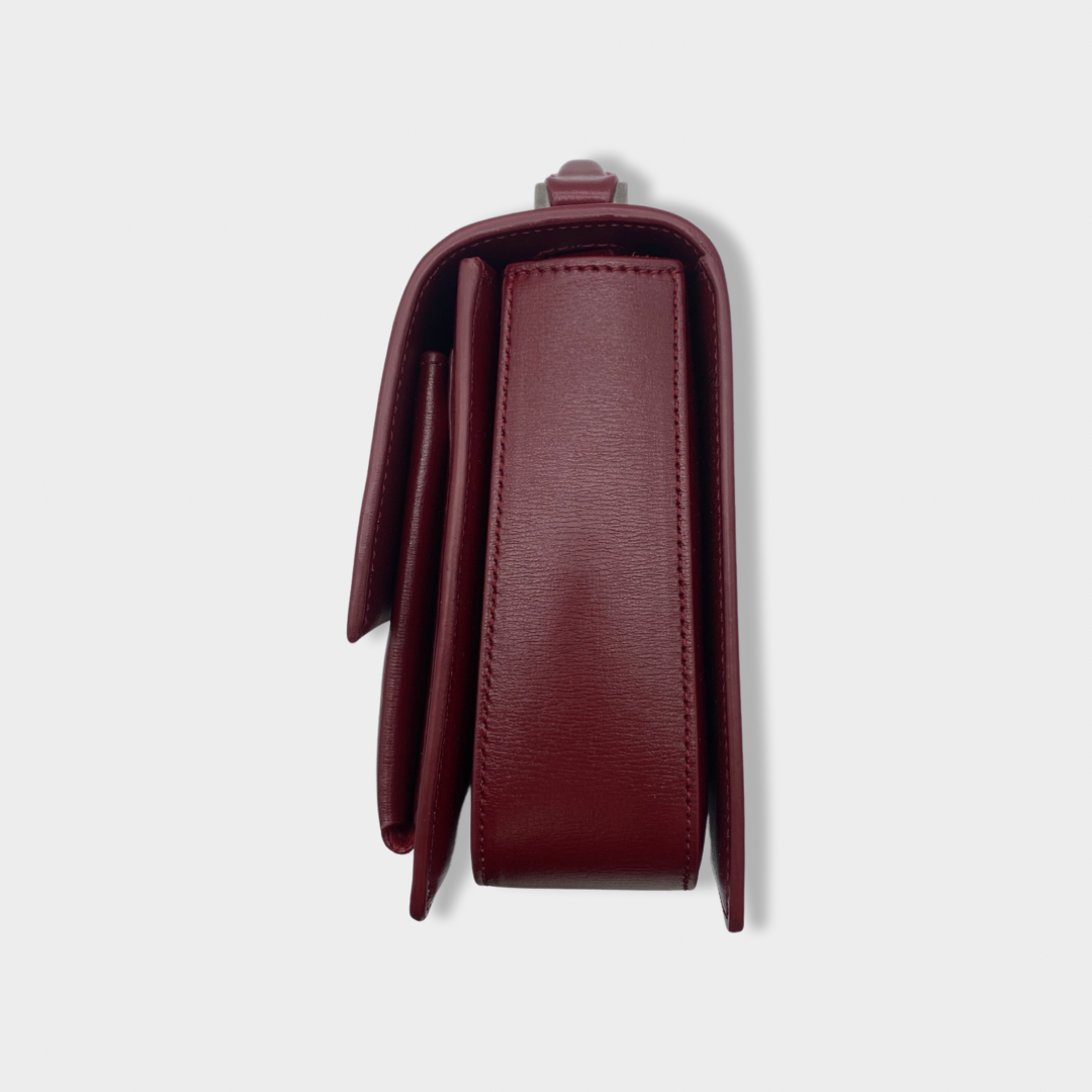 SAINT LAURENT black leather heart bag – Loop Generation