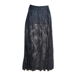 pre-owned Bizuu black lace skirt | Size 38