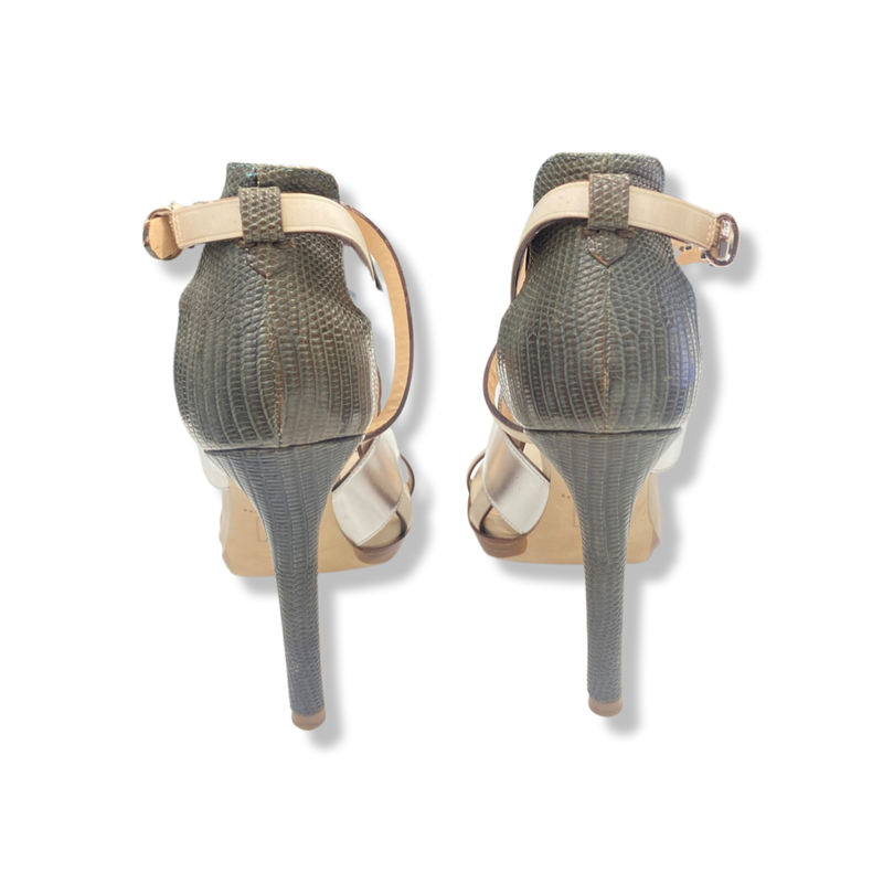 REED KRAKOFF multicolour leather sandal heels