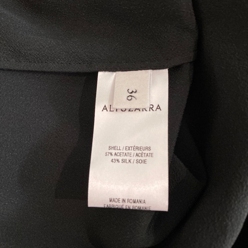 Altuzarra black silk blouse