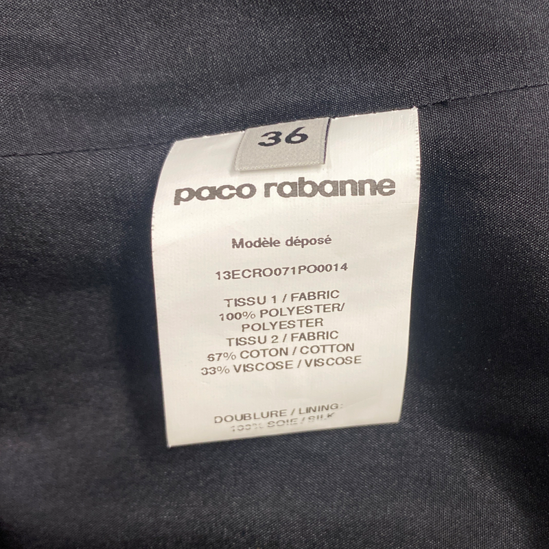 PACO RABANNE black mini dress