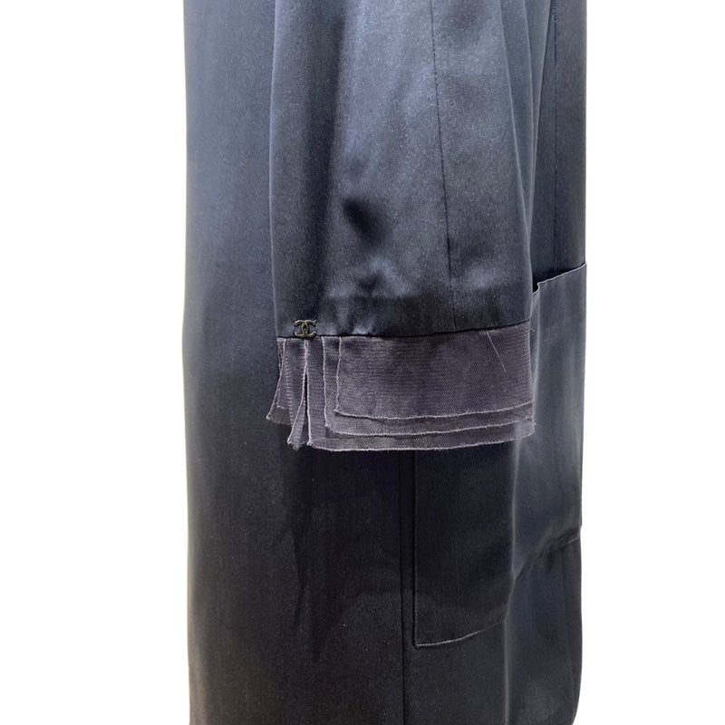 CHANEL navy silk set