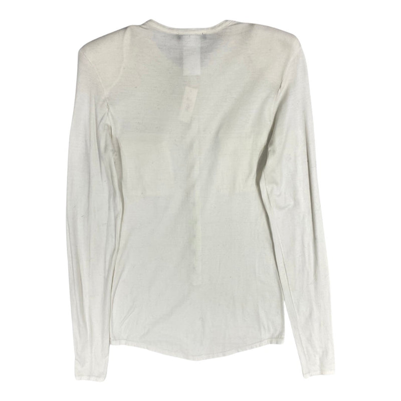 pre-loved BALMAIN cotton long-sleeve with gold buttons | Size FR34