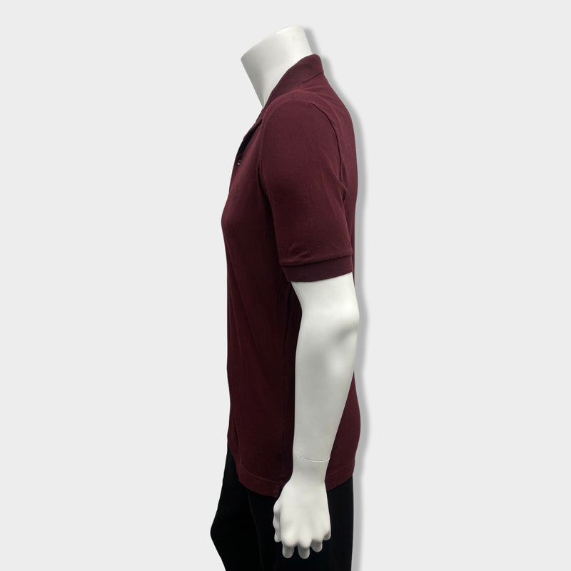 DOLCE&GABBANA burgundy cotton t-shirt