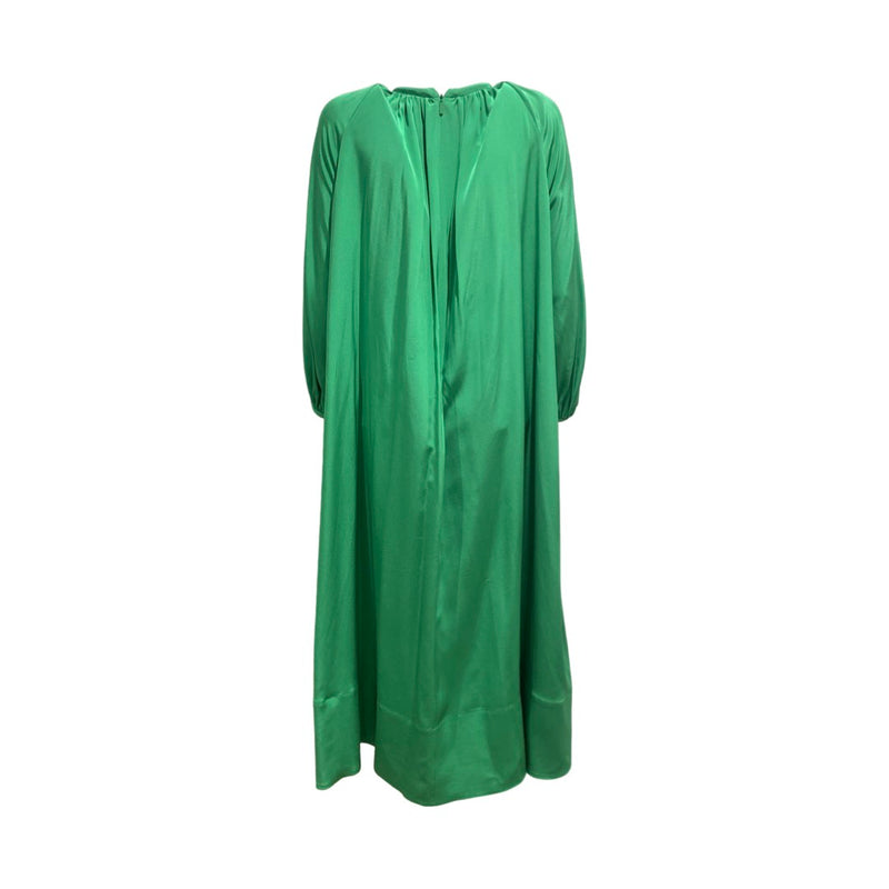 pre-loved TIBI green silk dress | Size 2
