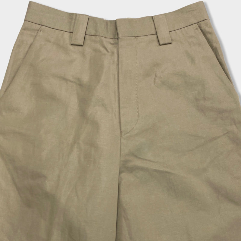 ACNE STUDIOUS light beige cotton and linen trousers | Size EU46