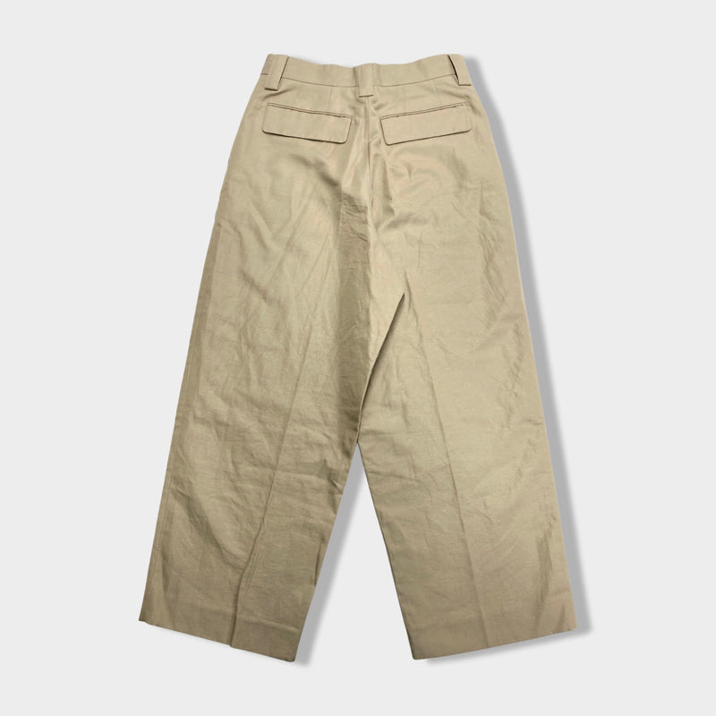 ACNE STUDIOUS light beige cotton and linen trousers | Size EU46