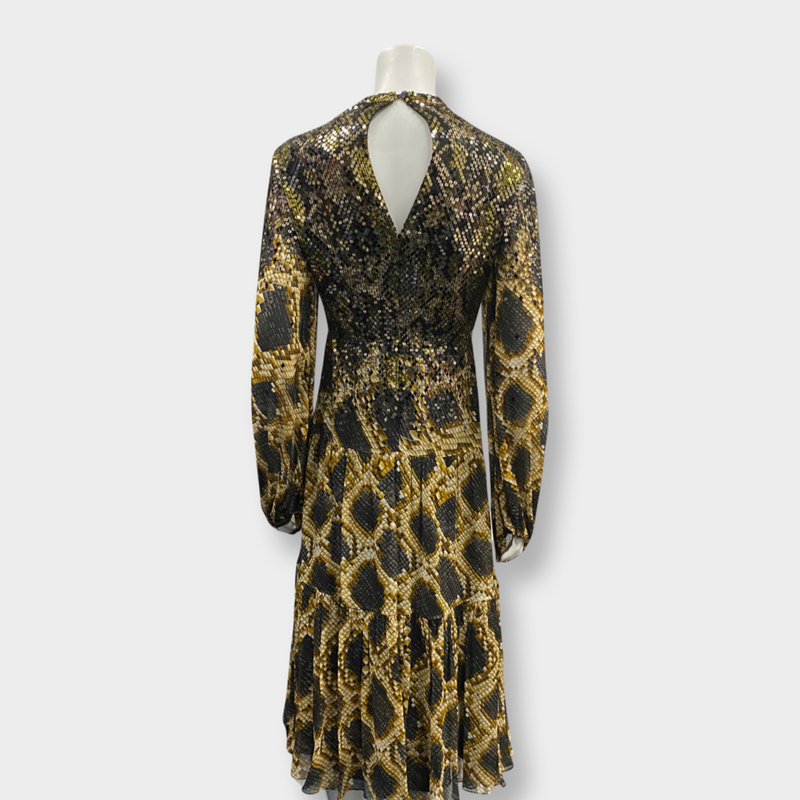 ALICE BY TEMPERLEY black and gold sequin dress