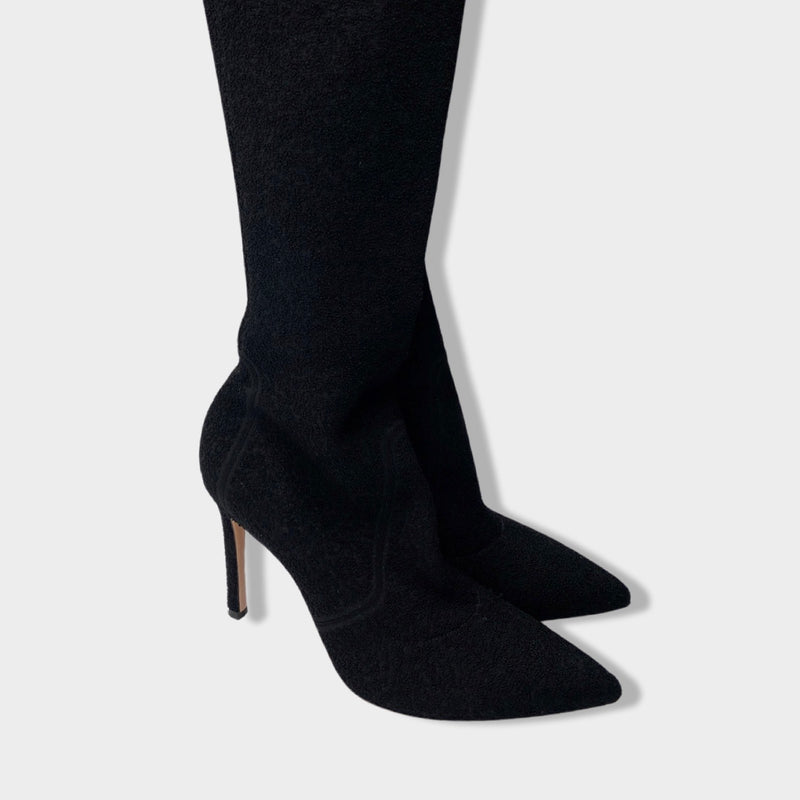 second-hand GIANVITO ROSSI black high boots | Size EU38 UK5
